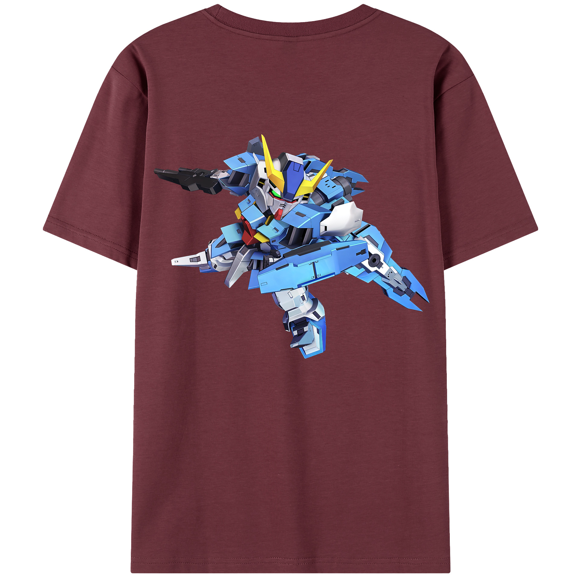 （画像用） 機動戦士ガンダム Mobile Suit Gundam 綿100％半袖Tシャツ（背面プリント）